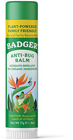 Badger Bug Repellent Stick, All Natural Mosquito Repellent with Citronella, Pleasant Smelling Insect Repellent Travel Size for Kids and Adults, 0.6 oz