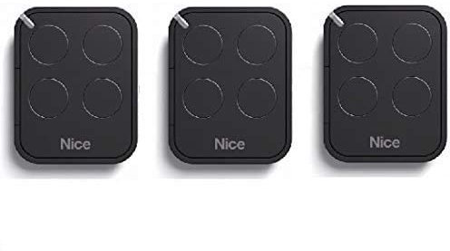 3 X NICE FLO4RE Sender, 3 Stück Nice ERA FLOR 4-Kanal Handsender 433,92Mhz rolling code. Kompatibel mit FLOR-S, INTI, ONE, ERA FLOR