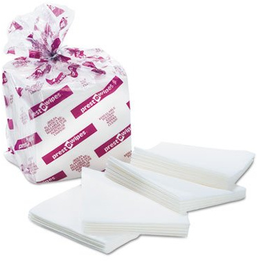 Cascades 32509 Presto-Wipes Airlaid Wipers Medium 12 x 13 White 50/Pack 900/Carton