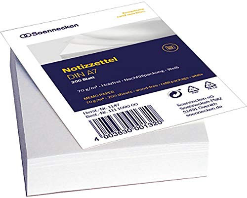 Soennecken Zettelboxeinlage 1146 DIN A6 blanko 200 Bl./Pack.