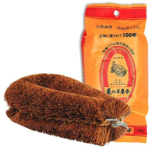 Japanese Kamenoko Tawashi Vegetable Scrub Brush (Medium)