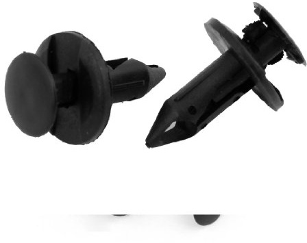 sourcingmap 20 Pcs 32mm Long Plastic Rivets Fender Clips 20mm Dia Head for Car