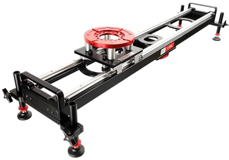 Proaim Flyking 4ft Precision Camera Slider (Mitchell Mount) with 360° Pan & Shock-Absorber Soft Stop End. Compatible with Mitchell/Bowl Tripod. Payload up to 70kg / 154lb. (P-FK-4)