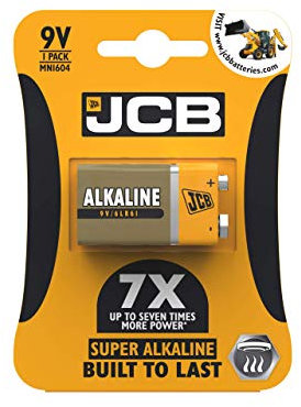 S5341 JCB 9V Super Alkaline Batteries - Pack of 1