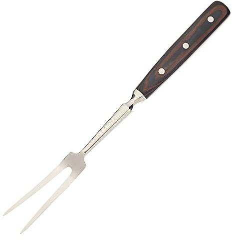 Mercer Culinary Praxis Forged Fork with Wood Handle, 12-1/4 Inch, Wood
