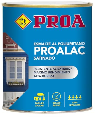 Esmalte Laca al poliuretano Proalac. Verde inglés RAL 6009. 750 ML. Pinta tus muebles de cocina, radiadores, madera o metales con la máxima calidad. Valido para interior y exterior. Proa.