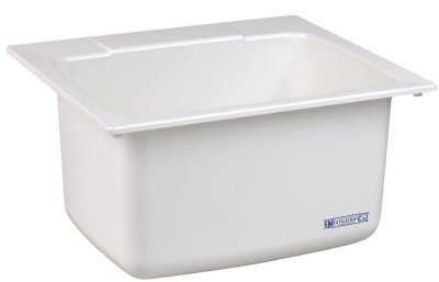 Mustee 10 Utility Sink, 22-Inch x 25-Inch, White