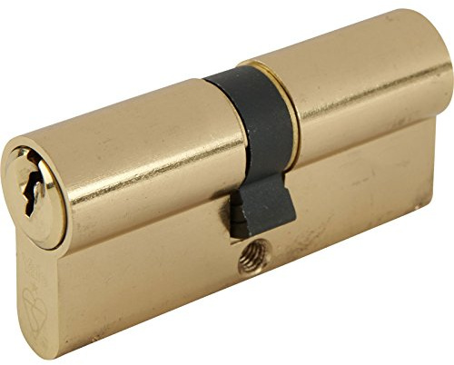 Yale PKM3550-PB - KM Superior 1 Star Euro Cylinder Lock - 35/50 (95mm) / 35:10:50 - Brass Finish - High Security