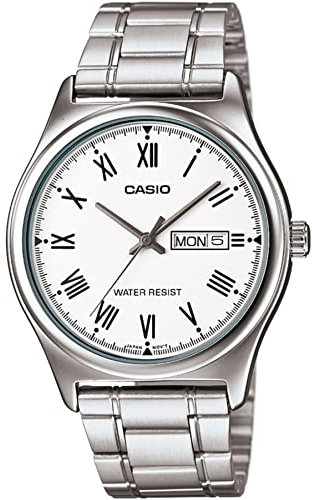 Casio Men Analog Quartz Watch with Stainless Steel Strap MTP-V006D-7