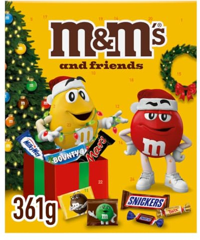 M&M's & Friends Calendario Dell' Avvento Assortimento Misto, 361g