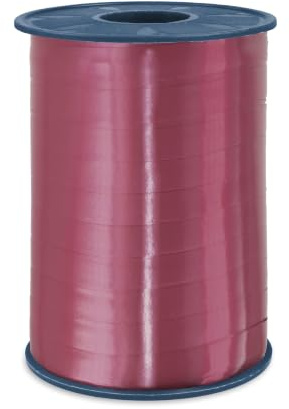 C.E. PATTBERG Nastro colore rosa scuro, rotolo nastro regalo, lungh. 250 m, largh. 10 mm, per decorare, abbellire pacchetti di Natale e pacchi regalo in ogni occasione
