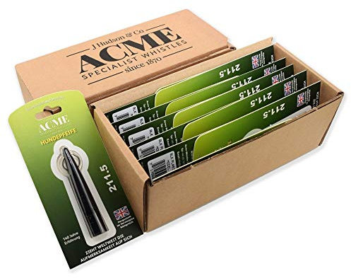 ACME Hundepfeife Einzelpfeife 211,5 schwarz für das Hundetraining und die Hundeausbildung 12 Stück / 1 VE (schwarz)
