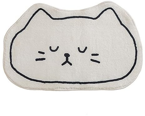 Badezimmerteppich Niedliche Katze Badematte Flauschig Mikrofaser Badvorleger rutschfest Duschvorleger Schnelltrocknend Badteppich Waschbar Duschvorleger Verdicken Badematten Badmatte 50x80