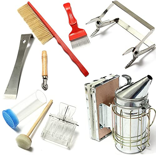 Kit d'outils d'apiculture - Accessoires pour fumeurs - Équipement de ruche - Apiculteur - Fumoir - Abeilles - Fumoir - Apiculture