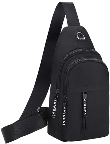 JSTHHTT Bolso Pecho Hombre - Mochila Bandolera para Hombre con Estilo y Comodidad Bolsa Cruzada de Pecho para Viajes y Uso Diario - Sling Bag Men