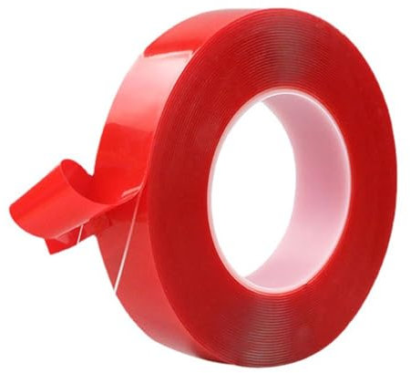 Doppelseitiges Klebeband, 1 Rollen Abnehmbar Spurlos Double Sided Tape, Nano Klebeband, Doppelseitig, Ablösbar, Transparent, für Teppich, Foto Wand, Küche, Zuhause, Auto, 10MM*3M*1MM