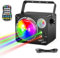 Errum Disco Lights Party Lights, Sound Activated DJ Light with 120 Patterns Effects LED Party Lamp, Disco Light Projector for Club Home Bar Party Ballroom Wedding Shows Karaoke KTV