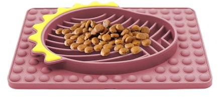 Alfombra de lamiendo para Lento, diseño antivuelco para Lento, Alfombrilla de alimentación para Perro, Lisa, Alfombra de lamiendo para Perro de compañía, Cachorro Gato Gatito