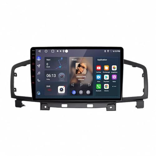 Trådlös Apple Carplay Android Auto-Skärm för Nissan Quest Elgrand 2012-2015 Backkamera, Spegellänk, Bluetooth, Röststyrning, Gps-Navigering, Aux, 8 Kärna 4G+64G