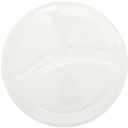 Corelle Livingware 10.25 Divided Dish - Set of 6 - Divided Plate, Dishwasher & Microwave Safe