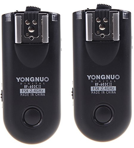 Yongnuo RF-603C II Wireless Remote Flash Trigger C3 for Canon 5D 1D 50D