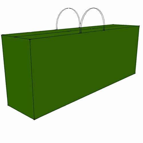 GRASEKAMP Qualität seit 1972 Kissentasche Schutztasche Tragetasche für 2 Rollliegen Auflagen Grün