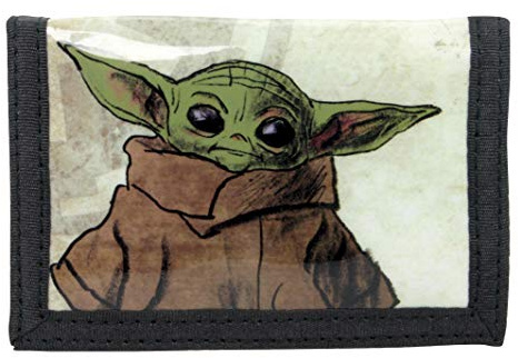 Disney Star Wars The Mandalorian The Child Baby Yoda Card and Coin Tri-Fold Wallet