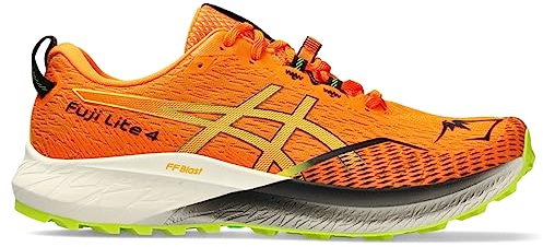ASICS Herren JOLT 4 Laufschuhe, Hellorange/Neon-Limette, 45 EU