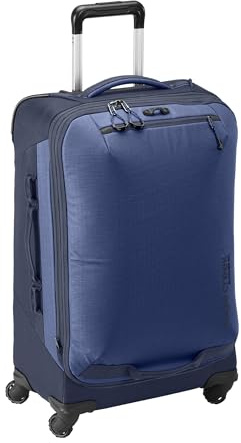 Eagle Creek Expanse 4-Wheel 26 Luggage – Durable Checked Spinner Suitcase with Expandable Capacity – Rugged Fabric, Lockable Zippers & Grab Handles – Travel-Ready – Pilot Blue
