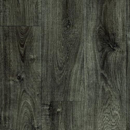 Grey Wood Effect Oak Anti-Slip Vinyl Flooring For LivingRoom, Hallways, Kitchen, 2.0mm Felt Backing Vinyl Sheet, Waterproof Lino Flooring-2m(6'6) X 4m(13'1)-8m²