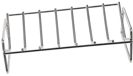 VANZACK Stainless Steel Rib Rack for Outdoor Grilling and Barbecue Accessory for Cooked Ribs and Turkeys Non-stick Design