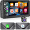 NHOPEEW 2 Din Autoradio mit Drahtlos Carplay & Android Auto - 7 Zoll doppel din Radio Unterstützung Mirror Link FM Lenkradsteuerung - TF/USB/AUX-Eingang Auto Multimedia Player + Rückfahrkamera