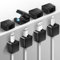 aceyoon 8 Stück Kabelhalter Kabelclips, Selbstklebend Kabelmanagement Schreibtisch Magnetische Kabel Organizer für Schreibtisch, Netzkabel, USB Ladekabel, Ladegeräte, Audiokabel, Schwarz