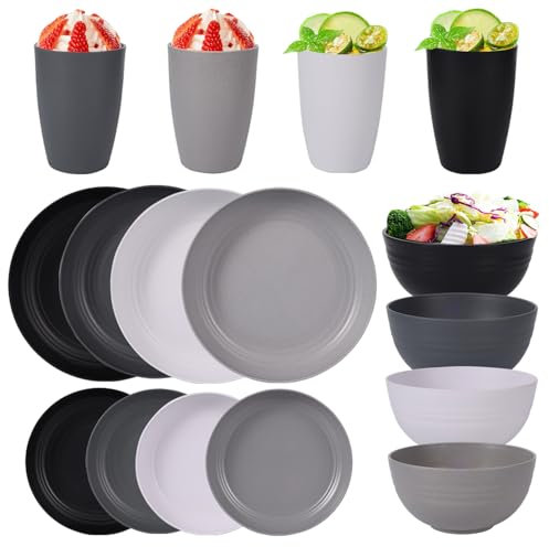 Bowls Set for Party (Black White)