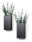 Wandvase, Schwarz, 2 Stück