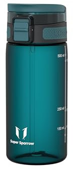 Super Sparrow Borraccia Bambini - 500ml - TouchSip Sportiva Bottiglia - Tritan Senza BPA, a Prova di Perdite - Borracce con Cannuccia Ideale per Scuola e Sport