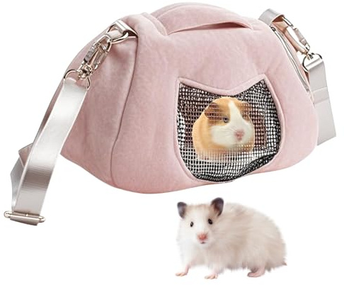 Small Animal Transport Box - Travel Carry Bag for Small Animals | Portable Breathable Washable Bag for Rabbits Hamsters Hedgehogs Outdoor Trips Home