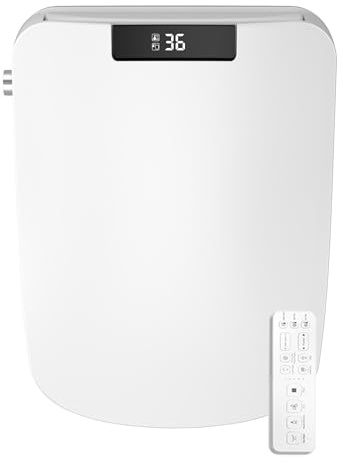 TCSMSDMO Compatibile con Il Coperchio del Water Intelligente Quadrato Apertura Automatica, Bidet, Sedile riscaldato, WC