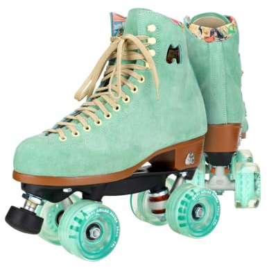 Moxi Lolly Roller Skate - Fashionable Womens Quad Roller Skate | Floss Teal | Size 6