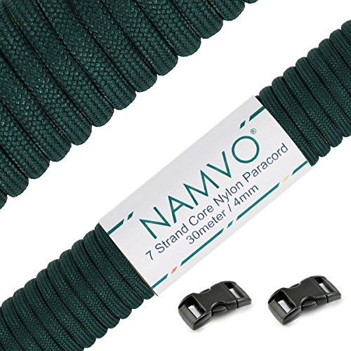 Namvo 550 fallskärmslina typ III, 7 trådar, total längd 30 meter, enfärgad BZ00256