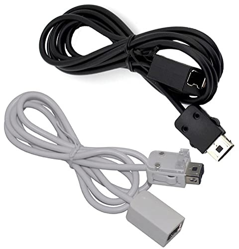 Controller-Verlängerung kompatibel für Wii Nunchuk controller, Farbe:Schwarz