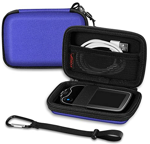 MEDMAX Bolsa para Freestyle Libre 3 / Libre 2 / Libre Reader, Rígido Concha Dura Carcasa Antichoque Diabético Almacenamiento Funda (Borsa Solo), (Azul)