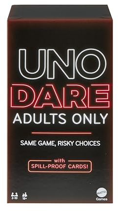 Mattel Games UNO Dare Adults Only Card Game for Game Night, Travel, Camping & Party