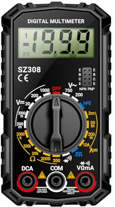 Multimeter Tester for Voltage Resistance Diode Test Battery Operated(NOT Included) Electronic Engineering Tool