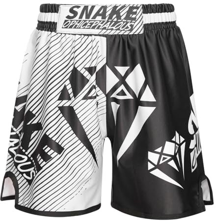 RUNQHUI Muay Thai Box Short Kinder Jungen Thaiboxen MMA Kampf Kickboxen Shorts Sportliche Shorts Kickboxing Trunks Trainingsshorts Typ G 146-152