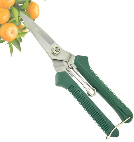 Dranng Tijeras de Poda para Jardinería - Recortadoras de Plantas de Interior Resistentes - Podadoras de Jardín Ergonómicas Antioxido, Tijeras de Precisión para Bonsáis y Setos
