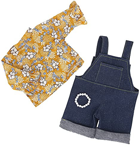 ZWOOS Vêtements de Poupée pour New Born Baby Doll, Tenue de Style Décontracté pour Poupées 35-43 cm