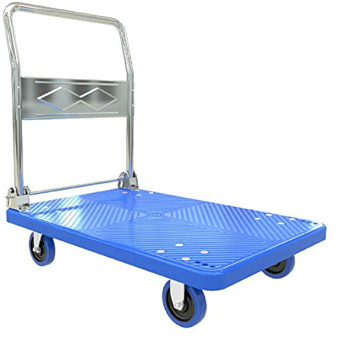 Faltbarer Transportwagen mit geräuscharmen Rädern, max. Tragkraft 200 kg, extra groß