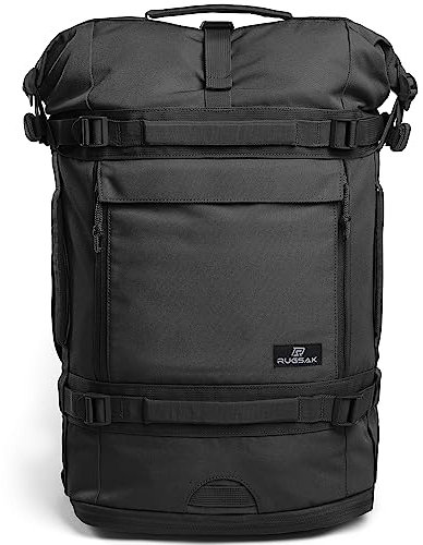 Explorer | Rolltop Rucksack Herren & Damen [30-40L] 18“ laptop backpack | Handgepäck Reiserucksack groß | Wasserabweisend | Weekender für Arbeit Uni Wandern Outdoor Survival Travel Camping und Gym