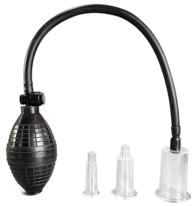 Nippelsauger Brustwarzen Sex Nippel Sauger Sexspielzeug Nippelklemmen Brustwarzen Sex Brustpumpe Klitoris Pumpe für Frauen(Schwarz 3, 0.8/1.5/2.5cm)